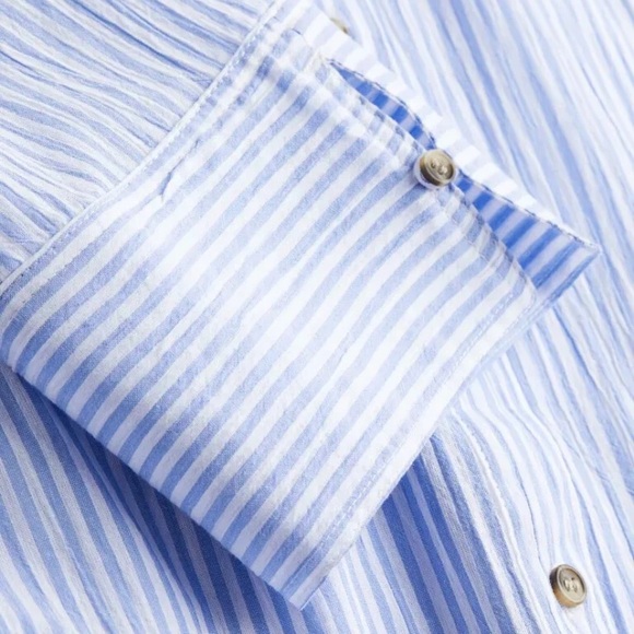 H&M Striped Cotton Crépe Dress - Picture 6 of 7